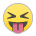 Download a photo Face with Stuck-Out Tongue and Tightly-Closed Eyes emoticon на PlayStation on a clean background in PNG