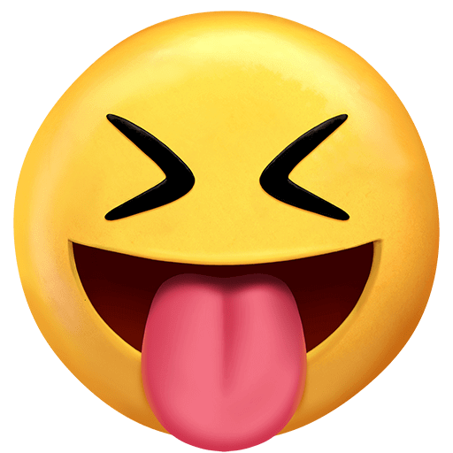 Download figures Face with Stuck-Out Tongue and Tightly-Closed Eyes smiley-emoji by Twitter оn a transparent background in png