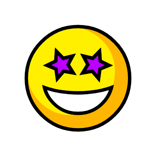Save a figure Wow Face emoji from Catrinity computer font on a clean background in PNG