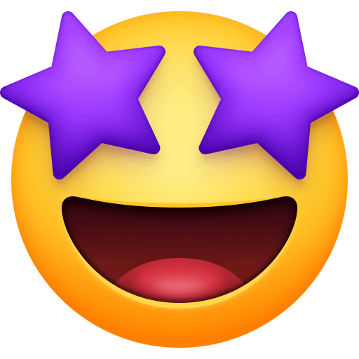 Закачать изображение эмотикона Ух ты! WOW от Фейсбук без фона в ПНГ