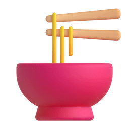 Сохранить графику эмотикона Дымящаяся миска с лапшой от Microsoft и Андроида на просвечивающем фоне в пнг