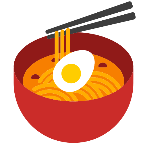 Копировать фото картинки-смайла Лапша с палочками от Toss Face 토스페이스 на бесцветном фоне в png