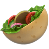 Сохранить фотографии эмоции Шаурма от Apple iOS на бесцветном фоне в PNG