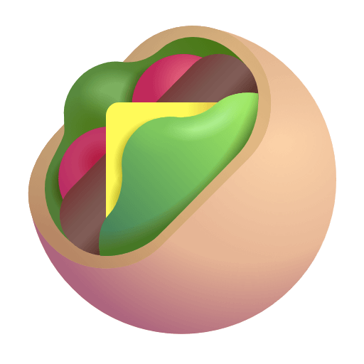 Сохранить снимок иконки Сэндвич с питой от Microsoft без фона в png