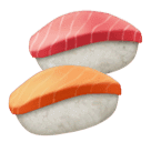 Загрузить фотку эмотика Сашими от Huawei на бесцветном фоне в PNG