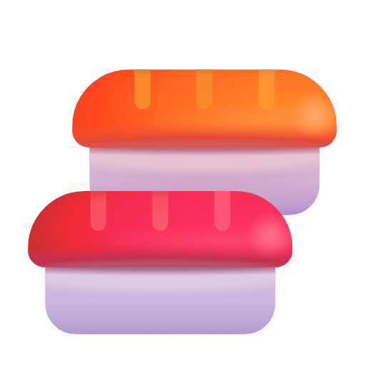 Скачать изображение иконки Суши от Microsoft на просвечивающем фоне в png