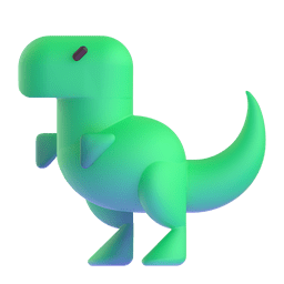 Download pictures T-Rex emoticon by Microsoft Teams for PC and Android оn a transparent background in PNG