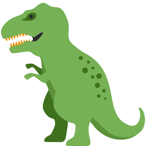 Download figures T-Rex emoji on Twitter / X for PC without a background in png
