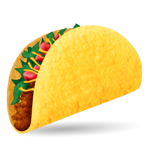 Загрузить фотки эмотика Тако от Emojipedia на чистом фоне в пнг