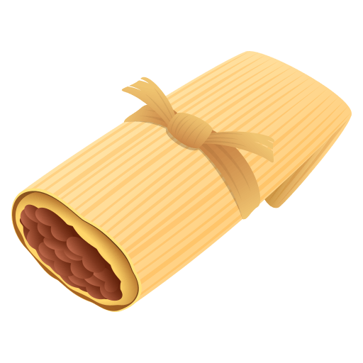 Сохранить фотографии смайла Тамале от JoyPixels на прозрачном фоне в PNG