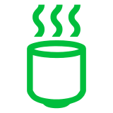 Сохранить фотку смайла Зелёный чай на прозрачном фоне от японского телефона Docomo на чистом фоне в пнг