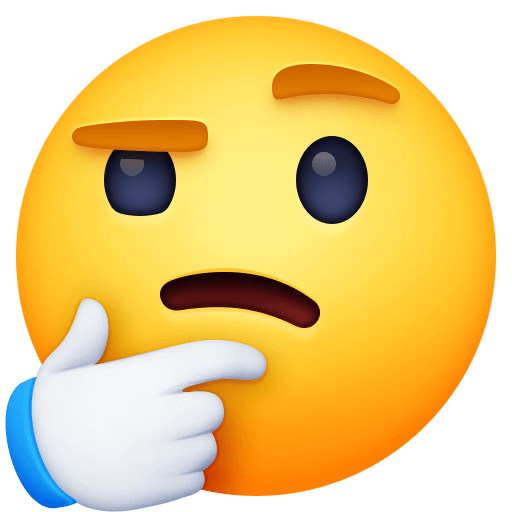 Download figures Thinking Face emoji-emoticon by Facebook on a colorless background in png