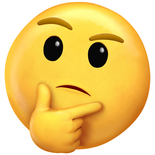 Copy figures Chin Thumb smiley-emoji by Twitter on a translucent background in PNG