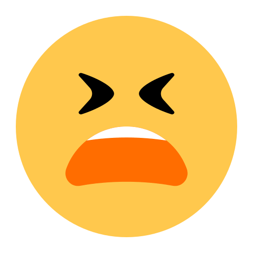 Загрузить фотку эмотика Я больше не могу от Toss Face 토스페이스 на чистом фоне в PNG