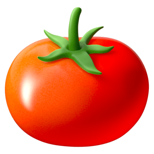 Save a drawing Tomato emoji-smiley from Google Android without a background in png