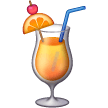 Upload figures Tropical Drink symbol on Samsung phones and tablets on a translucent background in PNG