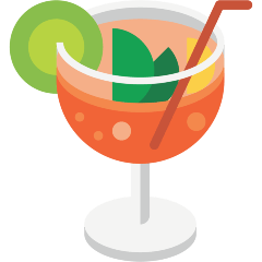 Save a photo Tropical Drink emotion by the Skype on a colorless background in PNG