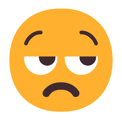 Save drawings Meh symbol of emotion by Microsoft 11 on a translucent background in PNG