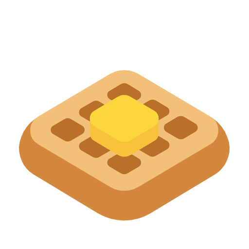 Загрузить графику смайлика Вафля от Microsoft 11 без фона в пнг