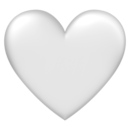 Download pictures Pure Heart symbol of emotion from Google Android on a colorless background in PNG