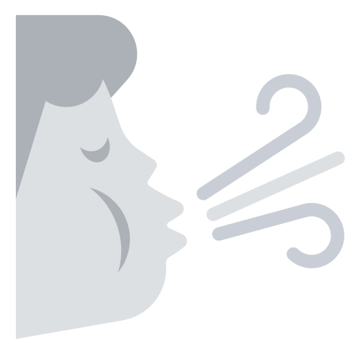 Upload image Blowing Wind emoticon by Toss Face 토스페이스 on a translucent background in PNG