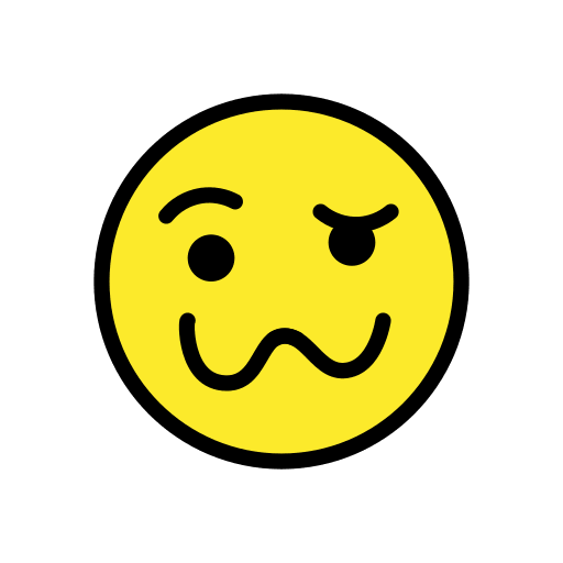 Save a drawing Woozy Face emoji by HfG Schwäbisch Gmünd without a background in PNG