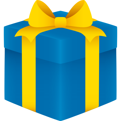 Upload a picture Christmas Present emotion by JoyPixels оn a transparent background in PNG