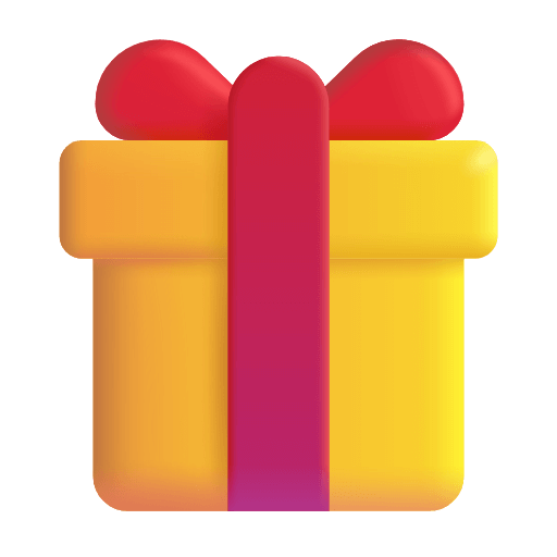 Copy photos Christmas Present emoji-smiley of the Microsoft set no background in PNG