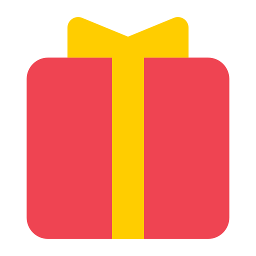 Copy a pic Christmas Present smiley by Toss Face 토스페이스 on a translucent background in png