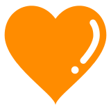 Download a photo the Yellow Heart emoji on transparent background by Japanese Docomo mobile in png