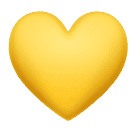 Copy a pic of the Yellow Heart emoji by Huawei on transparent background in png