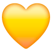 Download a photo of the original Yellow Heart of Samsung phones and tablets on transparent background in png