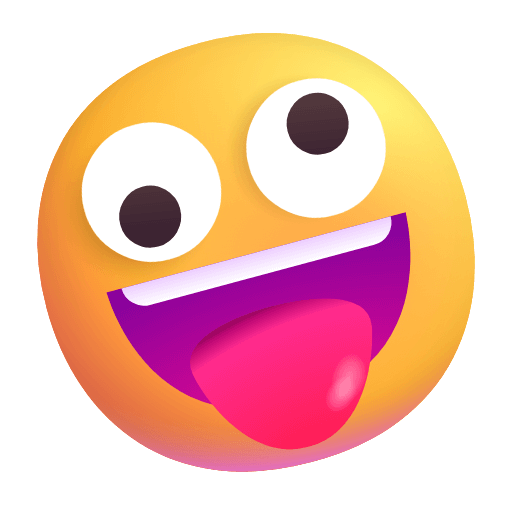 Upload drawings Goofy Face emoticon of the Microsoft set on a colorless background in PNG