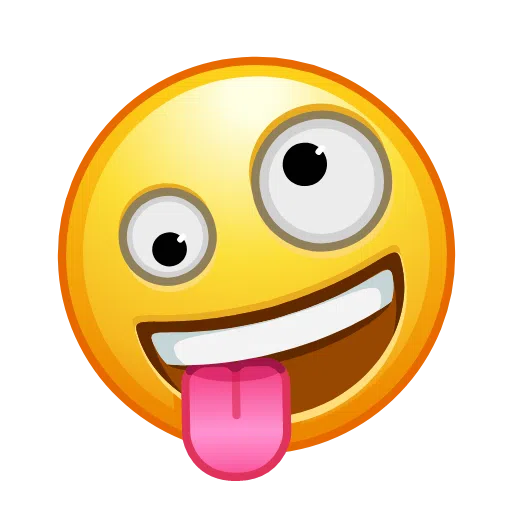 Download photos Excited smiley of iOS Telegram on a clean background in webp