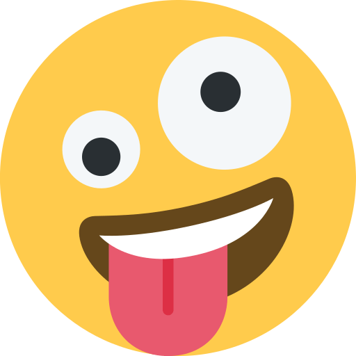 Copy a picture Crazy Face emoji-emoticon on Twitter / X for PC without a background in PNG