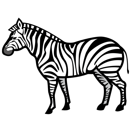 Upload photos Zebra Face emoticon by Emojidex on a translucent background in png