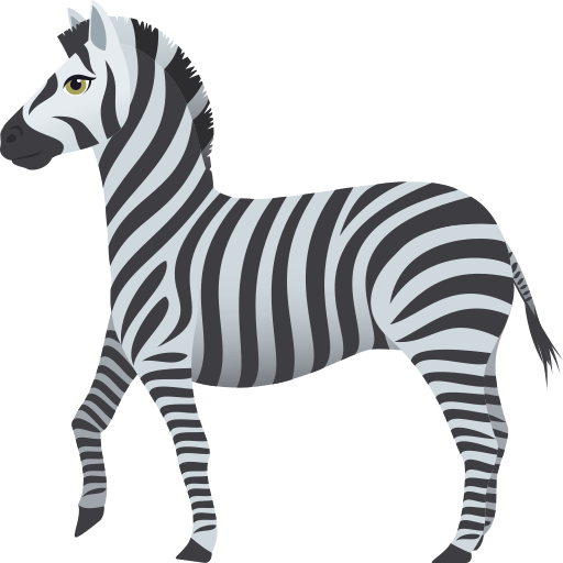 Save pictures Striped Horse emoticon by JoyPixels on a clean background in png