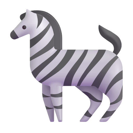Save figures Zebra Face emotion of the Microsoft set without a background in PNG