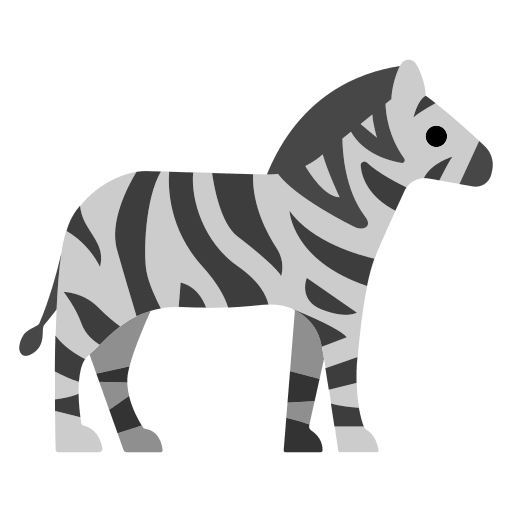 Download photos Zebra Face emoji-emoticon by Toss Face 토스페이스 without a background in png