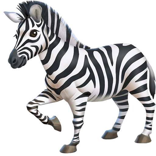 Upload a picture Zebra emotion by Twitter on a translucent background in PNG