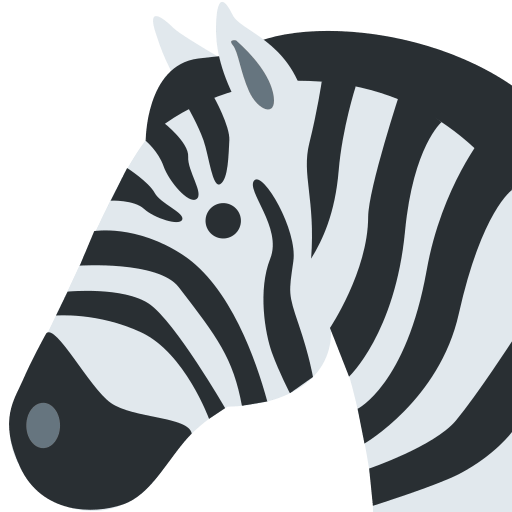 Save image Striped Horse symbol of emotion on Twitter / X for PC on a colorless background in png
